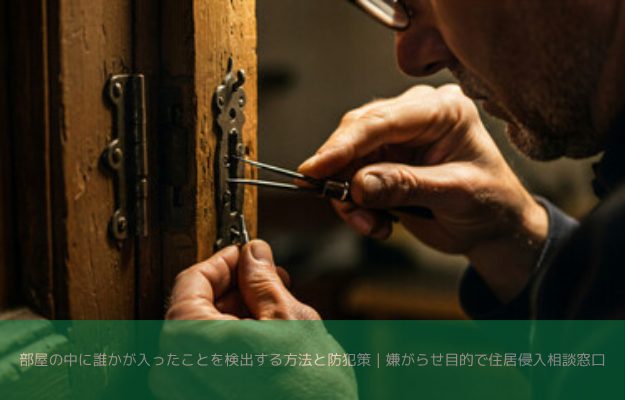 部屋の中に侵入された被害の画像